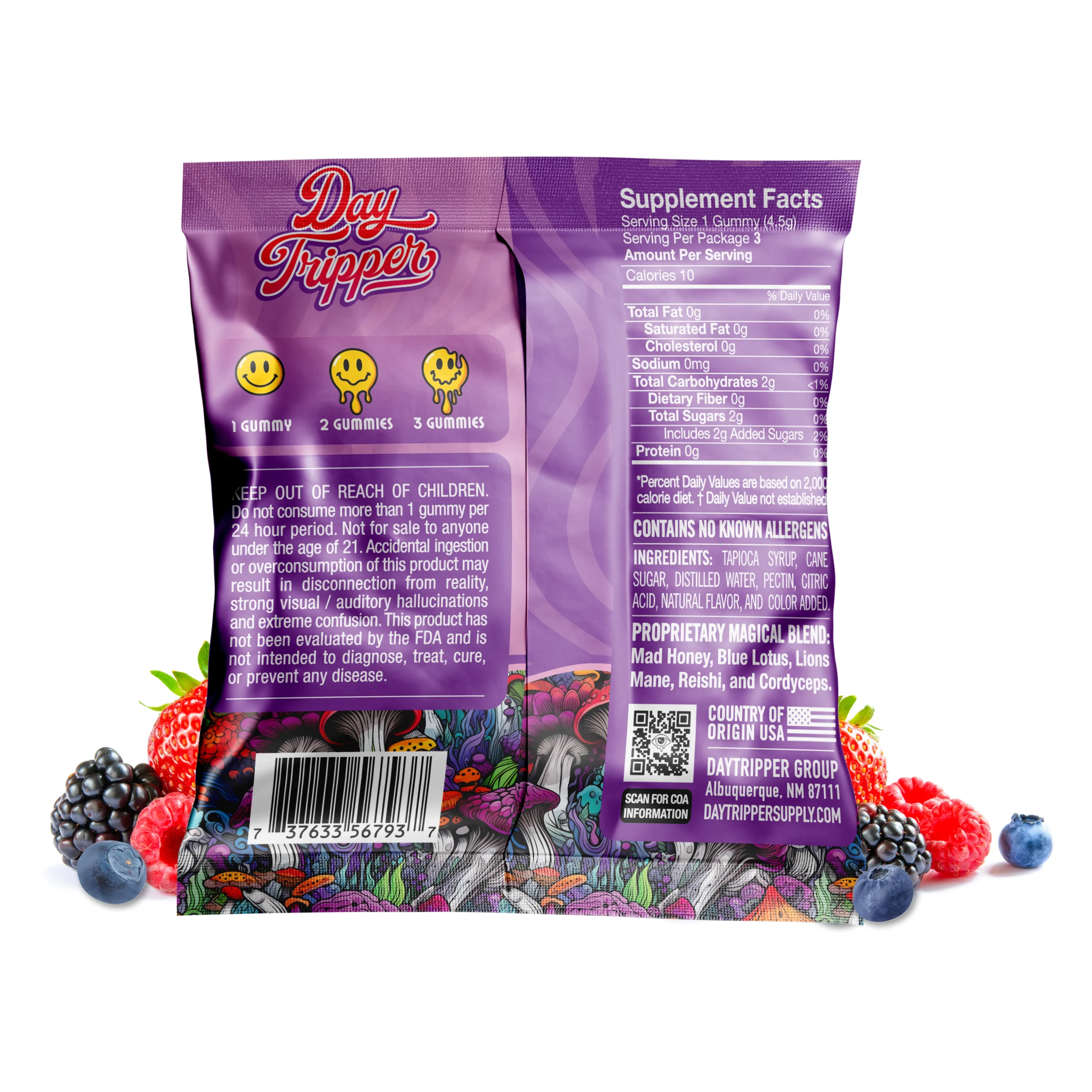 DayTripper-Legal-Psychedelics-Mushroom-gummies-3ct-Snozzberry-back